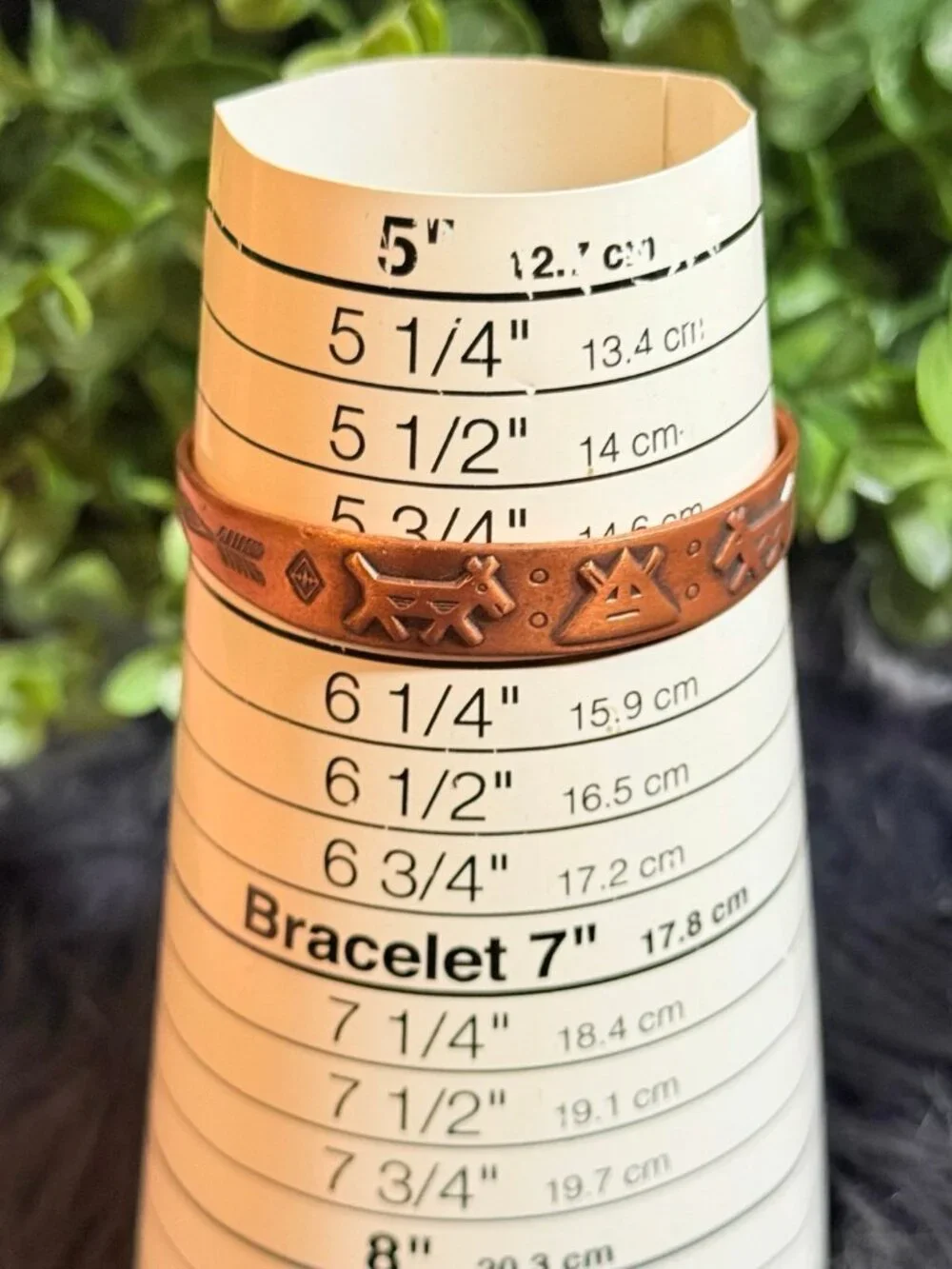 Vintage Native American Copper Cuff Bracelet (c1) - Picture 7 of 7